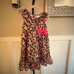 Floral Long Sleeve Baby Romper – Gray/Orange – Size 3–6 Months